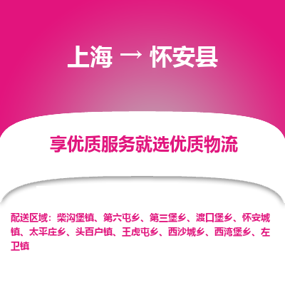 上海到怀安县物流专线-上海至怀安县货运公司口碑见证