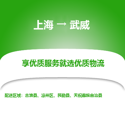 上海到武威物流专线-上海到武威货运-效率先行