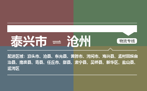 泰兴市到沧州物流专线-泰兴市到沧州货运专线-泰兴市到沧州物流公司