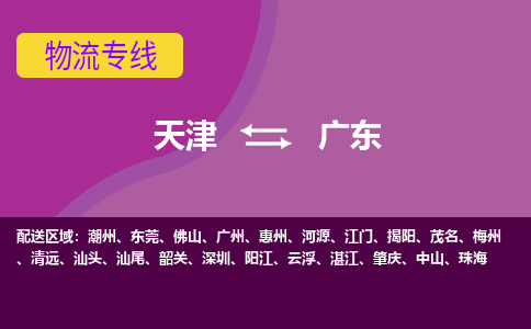 天津到广东物流公司-天津至广东专线-大型配送