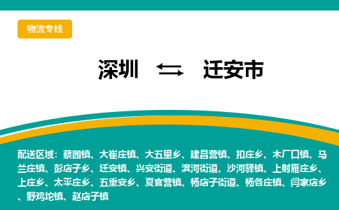 深圳到迁安市物流公司-全程跟踪保障货物安全深圳至迁安市专线