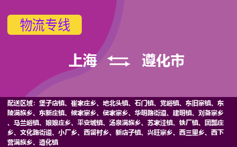 上海到遵化市物流专线-上海至遵化市货运选择，省心省力