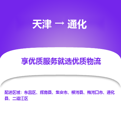 天津到通化物流专线高效率，最优价格