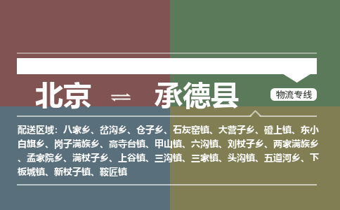 北京到承德县物流专线-北京至承德县专线-超大件物流专线服务官网