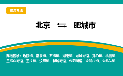 北京到肥城市物流公司-北京物流到肥城市（市县镇-均可）已更