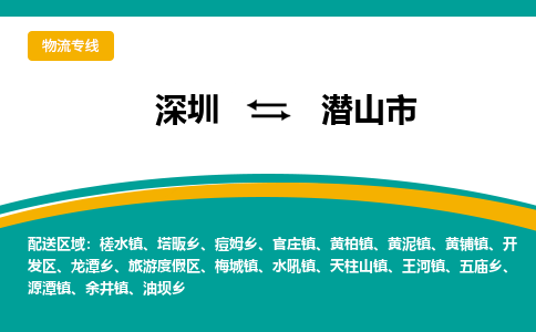 深圳到潜山市物流公司-深圳到潜山市专线全程呵护