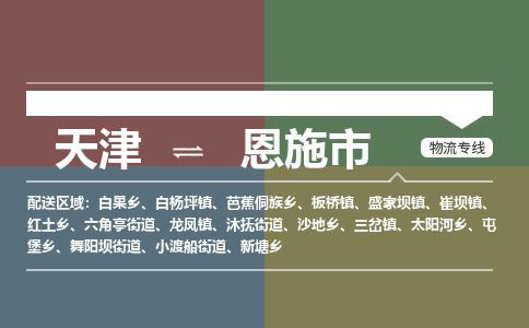 天津到恩施市物流公司-天津至恩施市专线询价