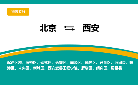 北京到西安物流专线-可靠代理北京至西安货运