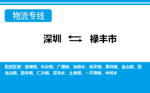 深圳到禄丰市物流专线-深圳至禄丰市货运安全可靠的配送