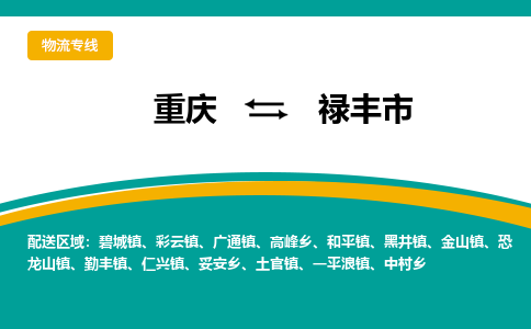 重庆到禄丰市物流公司-重庆物流到禄丰市（市县镇-均可）已更