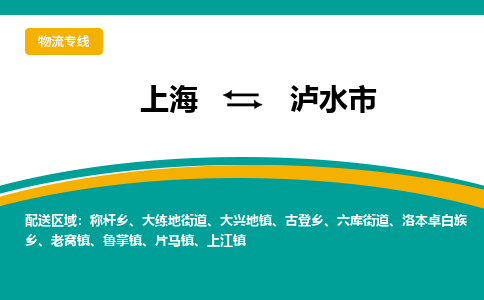 上海到泸水市物流公司-上海至泸水市专线专注于物流服务的专业化发展