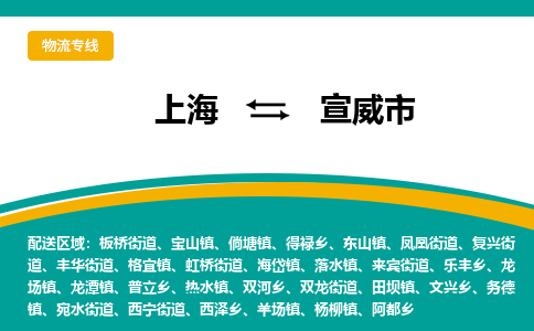 上海到宣威市物流专线-上海至宣威市货运车辆监