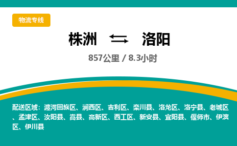 株洲到洛阳物流专线|株洲至洛阳物流公司|株洲发往洛阳货运专线