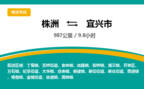 株洲到宜兴市物流专线|株洲至宜兴市物流公司|株洲发往宜兴市货运专线