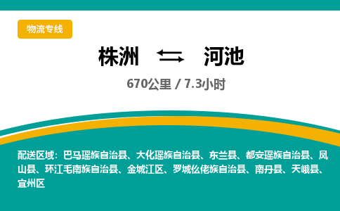 株洲到河池物流专线|株洲至河池物流公司|株洲发往河池货运专线