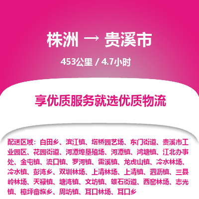 株洲到贵溪市物流专线|株洲至贵溪市物流公司|株洲发往贵溪市货运专线