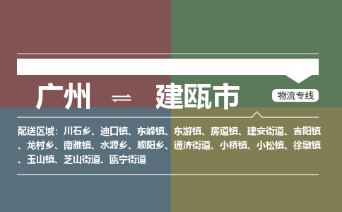 广州到建瓯市物流专线|广州至建瓯市物流公司|广州发往建瓯市货运专线