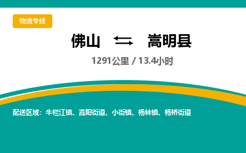 佛山到嵩明县物流专线|佛山至嵩明县物流公司|佛山发往嵩明县货运专线