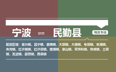 宁波到民勤县物流专线|宁波至民勤县物流公司