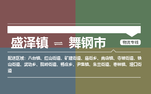 盛泽镇到舞钢市物流专线|盛泽镇至舞钢市物流公司