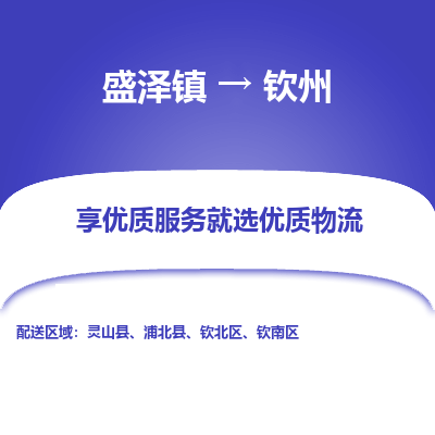 盛泽镇到钦州物流专线|盛泽镇至钦州物流公司