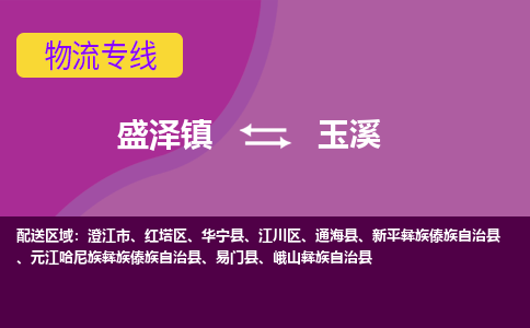 盛泽镇到玉溪物流专线|盛泽镇至玉溪物流公司