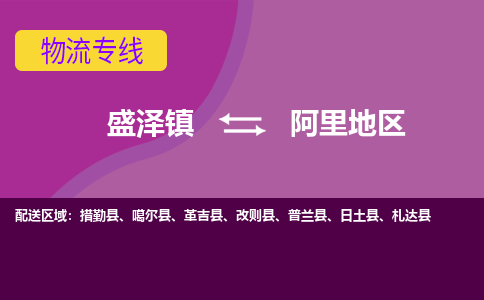 盛泽镇到阿里地区物流专线|盛泽镇至阿里地区物流公司