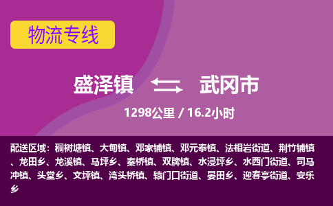 盛泽镇到武冈市物流专线|盛泽镇至武冈市物流公司