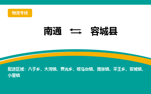 南通到容城县物流专线|南通至容城县物流公司|南通发往容城县货运专线