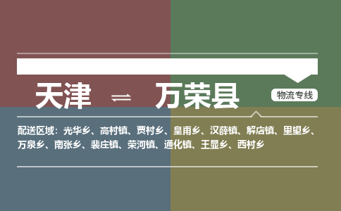 天津到万荣县物流专线-每天精准配送，贴心服务天津至万荣县货运