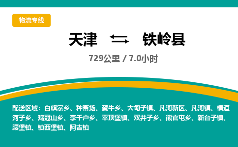 天津到铁岭县物流专线-天津至铁岭县货运-快速、安全的物流服务