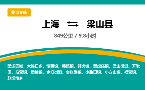 上海到梁山县物流公司-上海到梁山县专线-车辆监控