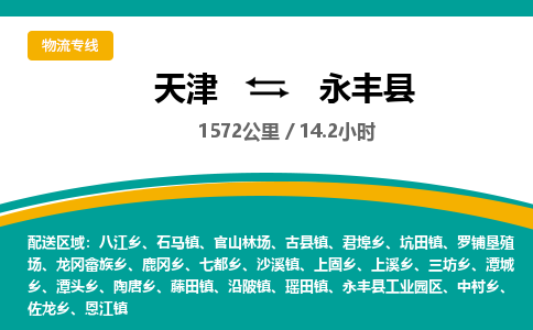 天津到永丰县物流专线-天津至永丰县货运-高效物流运作提升你的竞争力