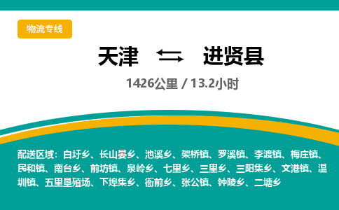 天津到进贤县物流公司-天津物流到进贤县（今日/热点线路）